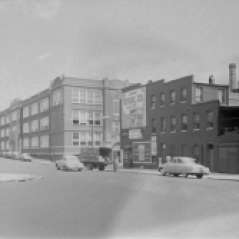 Frederick Douglass High School, Baker and Calhoun Street, Baltimore, circa 1952. Paul Henderson, HEN.00.A1-103.